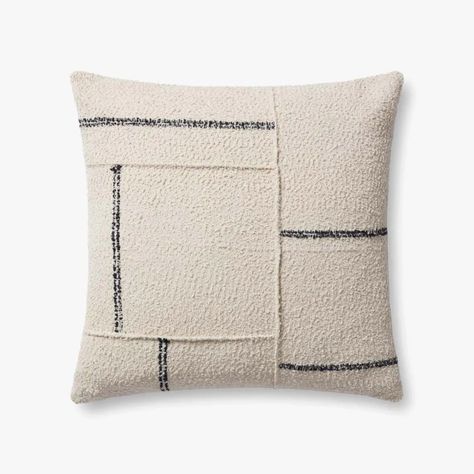 SUSANNA PMH0059 IVORY / CHARCOAL | Loloi Rugs Brigette Romanek, Charcoal Pillow, Loloi Rugs, Florida House, Rocker Recliners, Magnolia Homes, Universal Furniture, Vinyl Tile, Joanna Gaines