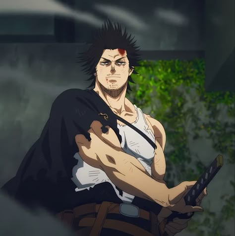 Yami Sukihero, Yami Sukehiro Icon, Anime Sensei, Yami Black Clover, Wizard King, Yami Sukehiro, Best Anime Drawings, Black Clover Manga, Black Clover Anime