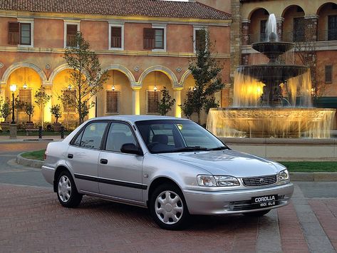 Toyota Corolla GLE Sedan ZA-spec '1997–2002 Corolla 1997, Corolla 2002, Toyota Corolla, Toyota, Suv Car, Suv, Japan, Cars, Vehicles