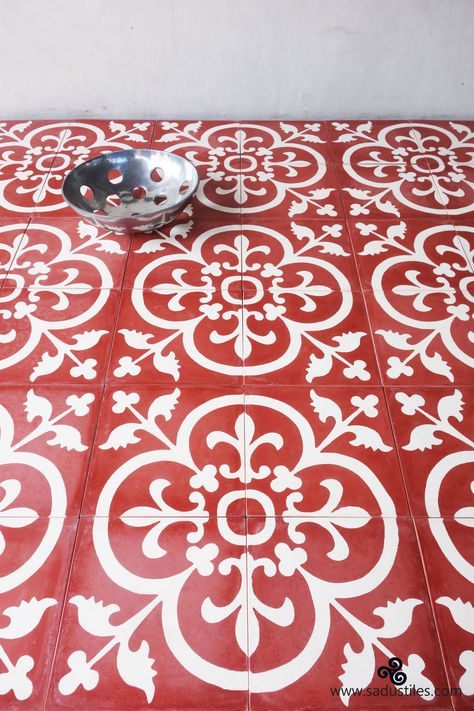 Sadus Tiles handmade cement tiles from Bali - Indonesia Concrete Stencil, Athangudi Tiles, Outside Tiles, Tiles Handmade, Vintage Homes, Minimal House, Style Pictures, Minimal House Design, Heart Decor