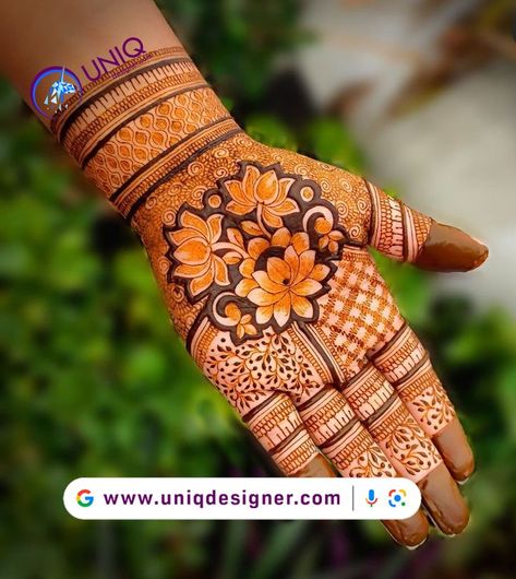 Lotus Mehendi, Front Mehndi Design, Mehndi Designs 2018, Mehndi Designs Bridal Hands, Rose Mehndi Designs, Mehndi Designs For Kids, Mehndi Design Pictures, Modern Mehndi Designs, Engagement Mehndi Designs