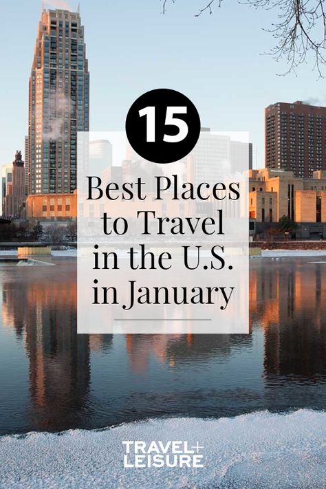 Whether you are looking for a warm getaway or a place to ski and snowboard we have compiled a list of the best places to travel in January. We have 15 amazing vacation destinations for you! #Travel #January #Winter #Getaway #Family #Vacation #Whereto | Travel + Leisure - The Best Places to Travel in January Winter Vacations In The Us, Winter Getaways, Best Weekend Trips, Winter Vacations, Vacations In The Us, Top Places To Travel, Lifestyle Change, Winter Getaway, Winter Vacation