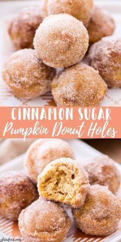 Pumpkin Donut Holes, Pumpkin Donut, Fall Recipes Breakfast, Recipe Pumpkin, Donut Dessert, Pumpkin Recipe, Fall Desserts Easy, Sugar Pumpkin, Donut Holes