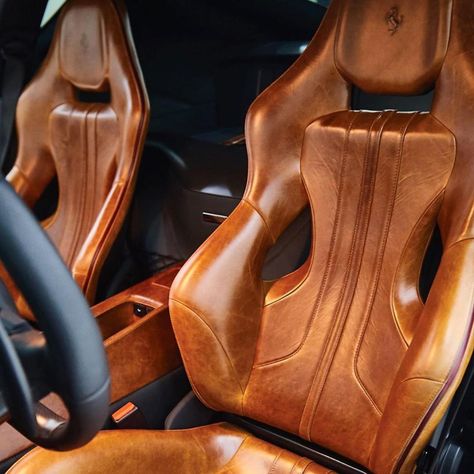 The Good Life Inc. on Instagram: “Ferrari F12 Tdf with distressed tan leather interior 👀 via @whatchs #thegoodlifeinc” Ferrari F12 Tdf, Car Interior Upholstery, F12 Tdf, Automotive Upholstery, Custom Car Interior, Ferrari F12, Car Interior Design, Gt Cars, Car Upholstery