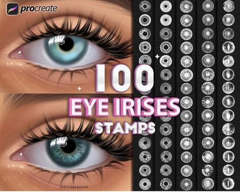 Procreate eye brushes: realistic iris stamps

Create stunning, realistic eyes with these Procreate eye brushes. Includes 10 high-quality stamps of different iris colors. Perfect for adding life to your digital illustrations. #procreate #eyebrushes . #Drawing_Realistic_Eyes #Eyes_Iris #Procreate_Pocket #Pocket_App Procreate Eye Tutorial, Drawing Realistic Eyes, Procreate Pocket, Pocket App, Realistic Eyes, Drawing Realistic, Free Procreate, Procreate Brushes Free, Stamp Tutorial