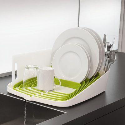 Joseph Joseph Arena Dish Drainer & Reviews | Wayfair Casa Clean, Mini Loft, Dish Rack, Joseph Joseph, Dish Rack Drying, Shower Curtain Rods, Dish Racks, Home Tech, Household Gadgets