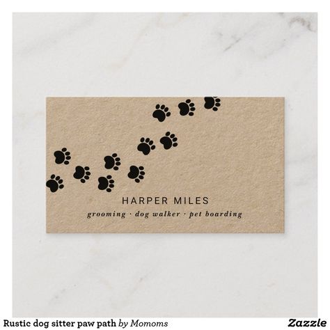 Dog Grooming Salon Ideas Design, Grooming Salon Ideas Design, Grooming Salon Ideas, Dog Grooming Salon Ideas, Dog Walker Business Cards, Kraft Business Cards, Mobile Pet Grooming, Dog Grooming Salons, Dog Business