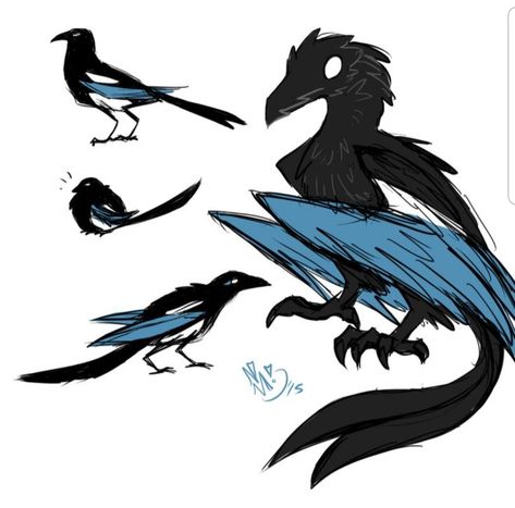 Crow Oc Art, Bird Monster Art, Crow Creature, Dog Humanoid, Crow Dragon, Crow Monster, Crow Oc, Crows Drawing, Crow Art