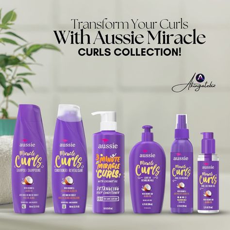 Elevate your curl game to new heights with our complete regimen featuring everything you need for gorgeous, nourished curls! Say hello to defined, shiny, and frizz-free curls that will leave you feeling fabulous. ✨ Transform your curls into a mane of envy with the Aussie Miracle Curls Collection. Embrace the beauty of your natural curls and unlock your curl potential today! 💁‍♀️✨ Shop now at! https://akingatebiz.com/product/aussie-miracle-curls-collection-shampoo-conditioner-deep-conditione... Frizz Free Curls, Curly Hair Tips, Natural Curls, Shampoo And Conditioner, Hair Hacks, Curly Hair Styles, Conditioner, How Are You Feeling, Hair