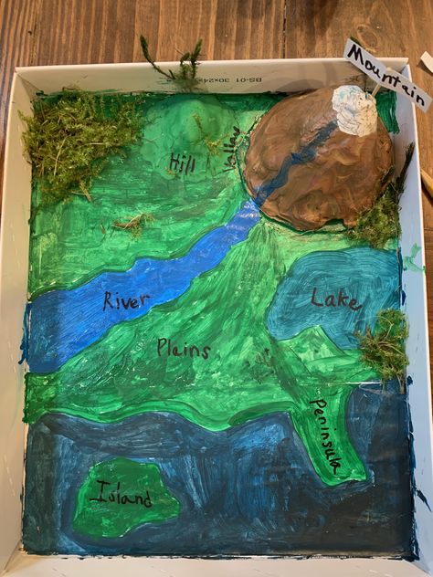 Mountains and hill made from modeling clay Landform Model Project, Volcano Landform Project, Mountain Landform Project, Landform Projects For Kids, Landform Projects, Scratch Programming, Clay Model, Landform, Snapchat Funny