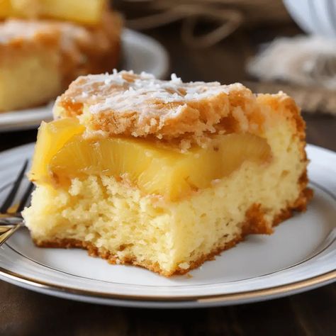 Pineapple Condensed Milk Cake - Life with Susan Condensed Milk Desserts, Cake Varieties, Condensed Milk Cake, Recipes Using Cake Mix, Edible Confetti, Cake Mixes, Milk Cake, Buttercream Icing, Yellow Cake Mixes