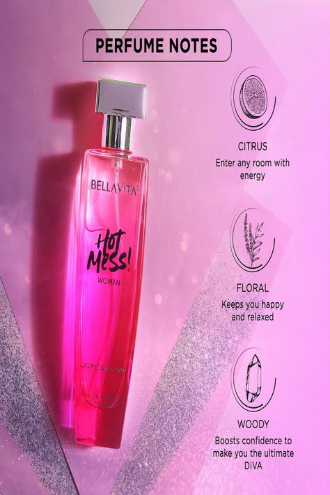 $32.99 .😍 . Hot Mess Eau De Parfum, 3.4 Fl Oz, Luxury Perfume for Women, Vegan, Cruelty-Free, Citrus Mandarin, Passion Fruit & Musk, Floral & Fruity Unapologetic Woman, Blooming Bouquet, Perfumes For Women, Heart Notes, Luxury Perfume, Hot Mess, Confidence Boost, Passion Fruit, Feel Confident