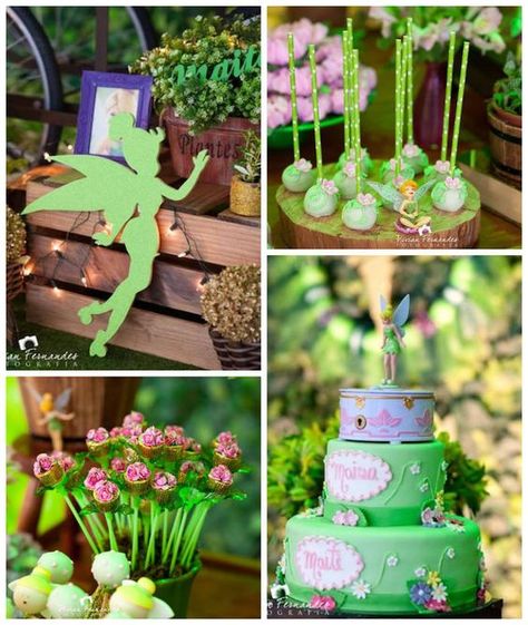 Tinkerbell Fairy Garden Birthday Party via Kara's Party Ideas KarasPartyIdeas.com (2) Tinkerbell Party Theme, Fairy Garden Birthday, 4de Verjaardag, Tinkerbell Birthday, Garden Birthday Party, Tinkerbell Fairy, Fairy Garden Birthday Party, Tinkerbell Party, Tinkerbell Fairies