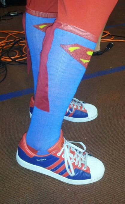 Superman socks with little capes on the back. Too cute!! Superman Socks, Too Cute, Superman, The Back, Cape, Socks