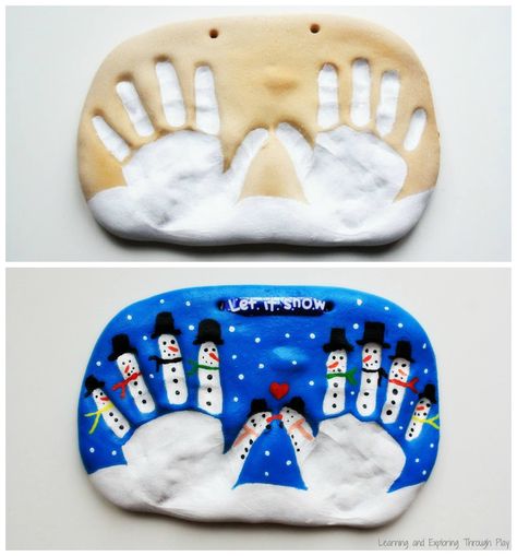 SALT DOUGH HANDPRINT KEEPSAKE...this is sooooo cute! Christmas Food Crafts, Salt Dough Christmas Ornaments, Salt Dough Crafts, Salt Dough Ornaments, Winter Crafts For Kids, Kids Ornaments, Salt Dough, Food Crafts, Christmas 2023