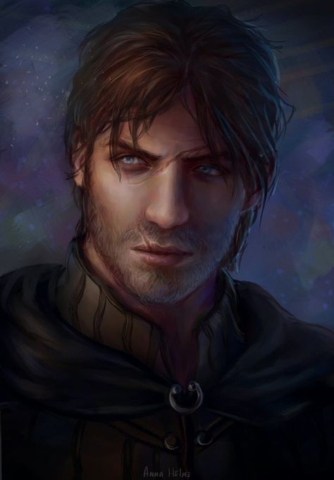 the rogue portrait by AnnaHelme.deviantart.com on @DeviantArt Elven Magic, D D Rogue, Baldur's Gate Portraits, Pillars Of Eternity, Heroic Fantasy, Fantasy Portraits, Human Male, Fantasy Male, Character Wallpaper