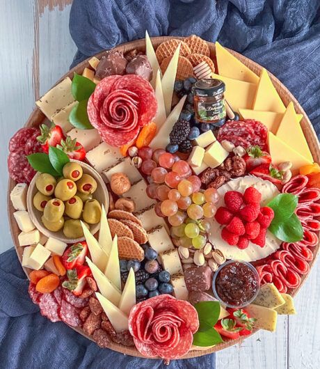 Salami Rose Tutorial: Elevate Your Cheese & Charcuterie Boards - Charcuterie & Things LLC Charcuterie Board Roses, Salami Board, Charcuterie Roses, Salami Rose Charcuterie, Rose Salami Charcuterie, Salami Flower Charcuterie, Charcuterie Rose, Salami Roses How To, Charcuterie Meat Folding