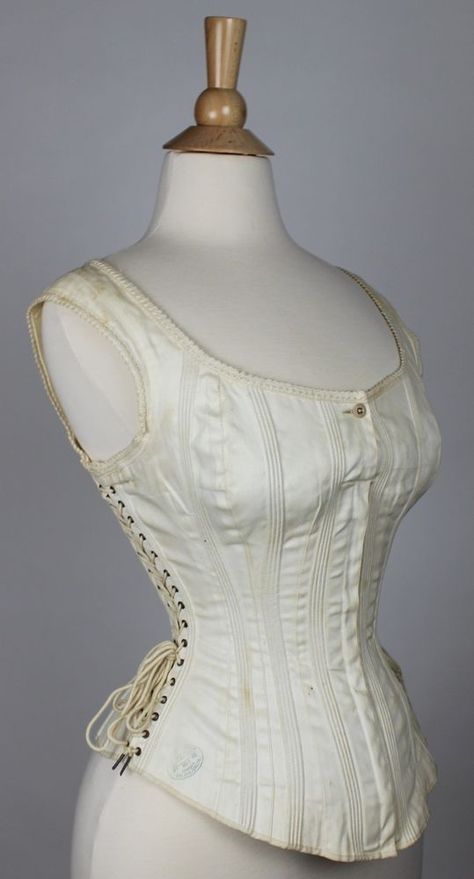 Corded sports corset 1875-1885 Victorian Maternity, Riding Corset, Victorian Corsets, Corset Stays, Corset Ideas, History Bounding, Victorian Corset, Corset Fashion, Corset Bra