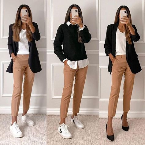 Smart Casual Women, Casual Work Outfits Women, Smart Casual Work Outfit, Office Casual Outfit, Office Outfits Women, Business Casual Outfits For Work, Mode Casual, Stylish Work Outfits, Brown Pants