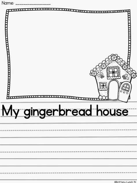 FREE writing prompt to use after your students make gingerbread houses First Grade Freebies, Gingerbread Unit, Free Writing Prompts, December Kindergarten, Gingerbread Man Activities, Gingerbread Activities, Kindergarten Writing Prompts, Kindergarten Christmas, Gingerbread Theme