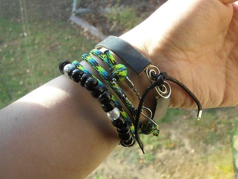 Beth's Three Bracelets - Inspired by The Walking Dead Beth Greene Aesthetic, Twd Aesthetic, Beth Greene, Stuff And Thangs, Walking Dead, The Walking Dead, Wrap Bracelet, Leather Bracelet, Halloween Costumes