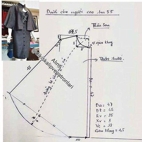 Cape pattern Pola Cape, Cape Pattern Free, Cape Coat Pattern, Cape Dress Pattern, Poncho Pattern Sewing, Cape Pattern Sewing, Toddler Dress Patterns, Sewing Sleeves, Easy Dress Sewing Patterns