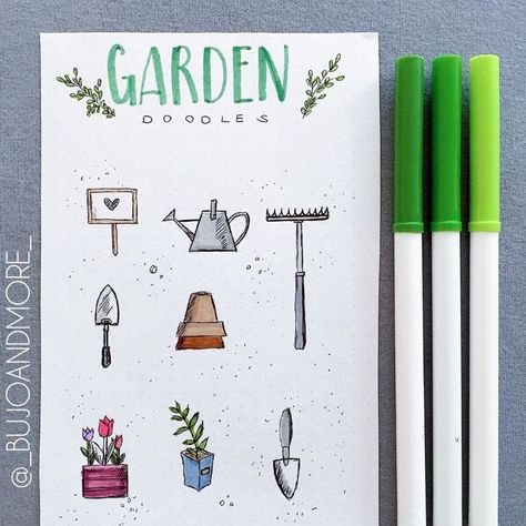 150 Easy Doodle Ideas and Tutorials for Your Bullet Journal Garden Doodles, Journal Doodle Ideas, Easy Doodle Ideas, Bujo Art, Bullet Journal Pages, Science Doodles, Doodle Art For Beginners, Plant Doodle, Tree Doodle