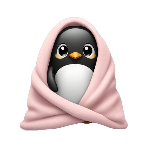 Cozy penguin in light pink blanket emoji | AI Emoji Generator Iphone Emoji White Background, Light Pink Emojis, Cute Emojis Ios18.1, Ios Emoji Aesthetic, Ios Emoji Stickers, Pink Aesthetic Emoji, Cozy Emojis, Ios18 Emoji Stickers, Cute Emoji Png