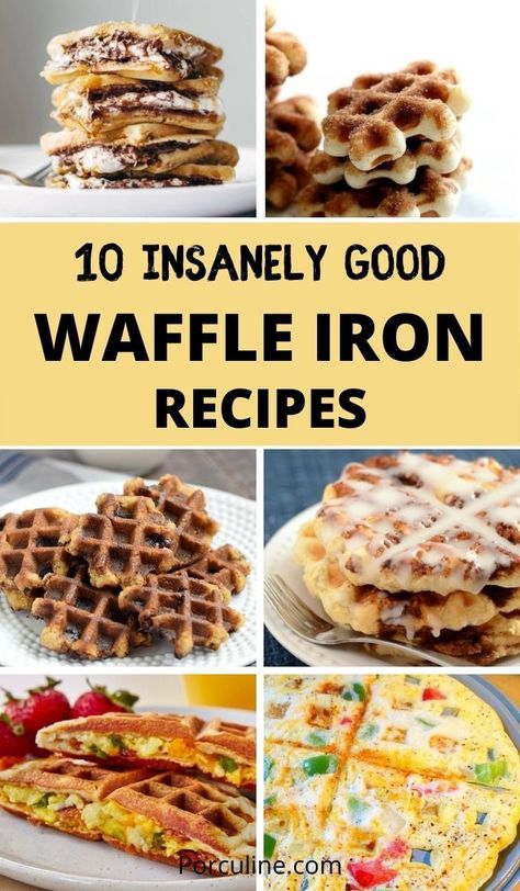 Mini Waffle Recipe, Waffle Cone Recipe, Good Food Recipes, Best Waffle Maker, Waffle Iron Recipes, Waffle Maker Recipes, Waffle Irons, Foods With Iron, Iron Recipes