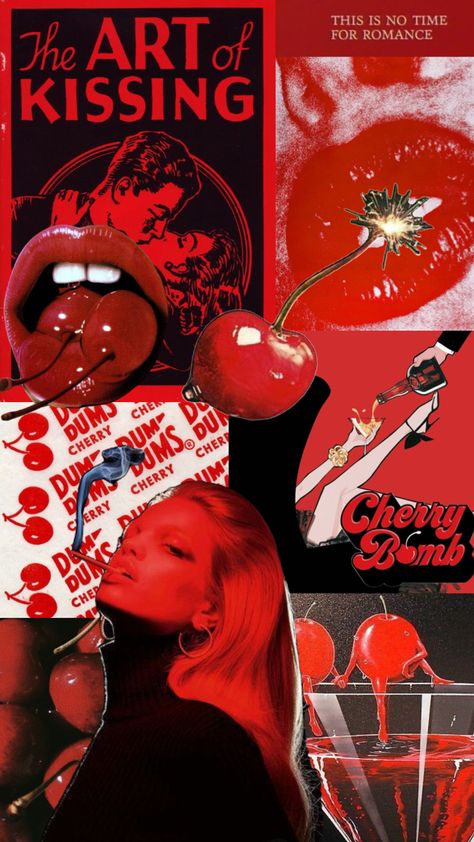 #cherrybomb #cherries #cherry #red #collageart #wallpaper Cherry Red, Connect With People, Your Aesthetic, Creative Energy, Cherry, Energy, Collage, Red, Art