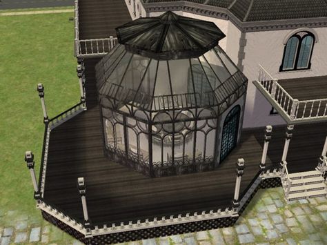 My Sims 2 Creations - Voodoo Greenhouse Sims 2 Vampire, Sims Greenhouse, Bloxburg Greenhouse, Sims 2 Victorian, Sims 4 Greenhouse, Gothic House Plans, Sims 2 House, Vampire House, Sims 2 Cc