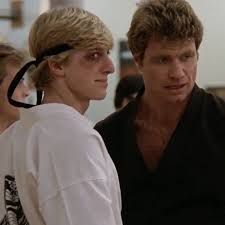 johnny lawrence and john kreese Young Johnny Lawrence, Johnny Lawrence 80s, Jonny Lawrence, John Kreese, Karate Kid 1, Billy Zabka, Authors Note, Johnny Lawrence, The Karate Kid 1984