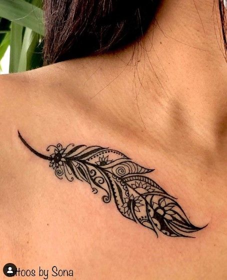 Determination Tattoo Symbol, Metis Tattoo Ideas, Metis Tattoo, Metis Tattoos, German Tattoo Ideas For Women, Determination Tattoo, Feather Tattoo Colour, Indian Feather Tattoos, Latest Tattoo Design