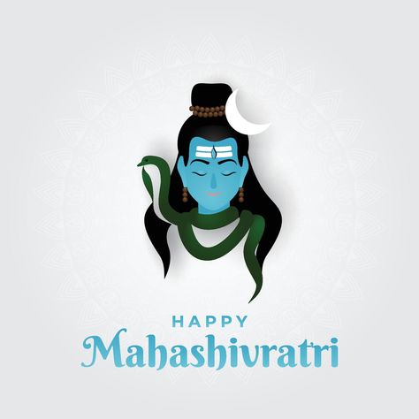 Vector illustration of Happy Mahashivratri, lord shiva, shivratri Mahashivratri Illustration, Happy Mahashivratri, Holi Party, One Word Instagram Captions, Prabhas Pics, God Illustrations, Simplistic Tattoos, Instagram Food, Photo Backdrop