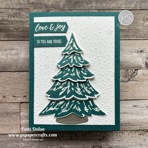 Stampin Up Merriest Trees, Stampin Up Trim The Tree Dsp, Stampin Up Wintery Tree Tops, Christmas Tree Cards Handmade, Stampin Up Decorative Trees Bundle, Trees Cards, Tree Dies, Decorative Trees, Stampin Up Trees For Sale & Tree Lot Dies