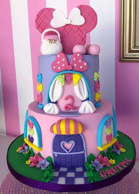 Mini Mouse And Daisy Duck Birthday Party, Minnie Mouse Clubhouse Cake, Mini Bowtique Party, Minnie Mouse Boutique Cake, Minnie's Boutique Birthday, Minnie’s Boutique Party, Minnie Mouse Bowtique Party, Minnie Mouse Bowtique Birthday Cake, Minnie Mouse And Daisy Duck Cake