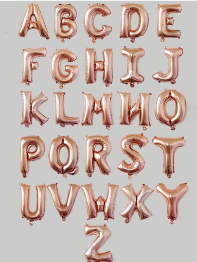 Baby Boy Painting, Balloon Reference, Decorative Alphabet Letters, Gold Holiday Decor, References Photos, Rose Poster, Prismacolor Art, Procreate Ipad Art, Rose Gold Balloons