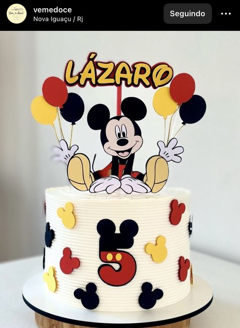 Mickey Mouse Simple Cake, Mickey Mouse Themed Cake, Mickey Mouse 3rd Birthday Cake, Mickey Mouse Birthday Cake Ideas, Tort Mickey Mouse, Mickey Mouse Cake For Boys, Mickey Mouse Birthday Cake 2nd, Simple Mickey Mouse Cake, Mickey Mouse Cake 1st Birthday