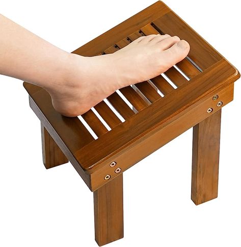 Utoplike Teak Wood Shower Foot Stool for Shaving Legs, Sturdy Shower Foot Rest for Shower Shaving, Wooden Shower Foot Step for Bathroom : Amazon.co.uk: Health & Personal Care Teak Shower Stool, Shower Step, Storage Bench Seating, Bath Seats, Shower Stool, Small Showers, Shower Bench, Corner Shower, Foot Stool