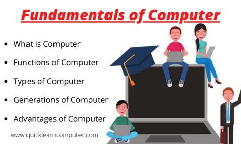 In this post explain basic fundamentals of computer system Computer Fundamentals, Basics Of Computer, Computer Generation, What Is Computer, Computer Basics, Computer System, Computer Science, Science, Computer