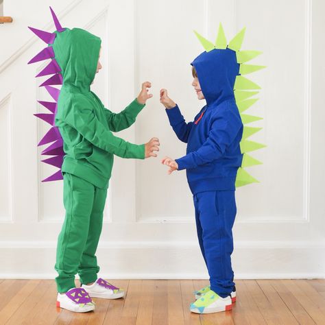 Your source for DIY Idea basics: PJs, tees, hoodies and sweats in every color. Build your dream costume with super soft basics they'll wear again and again! Kids Ninja Turtle Costume, Diy Dinosaur Costume, Kids Dragon Costume, Dinosaur Costumes, Diy Costumes Kids Boys, Sew Halloween Costume, Diy Dinosaur, Easy Diy Costumes, Diy Costumes Women