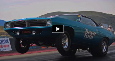 Watch this awesome video of Ken Jansen's 1970 Plymouth HEMI Cuda drag car filmed at the Eagle Motorplex in Ashcroft, BC. Plymouth Hemi Cuda, 1966 Gto, 1966 Chevelle, Big Girl Toys, Hemi Cuda, Plymouth Cuda, Mopar Muscle Cars, Fast Car, Girl Toys