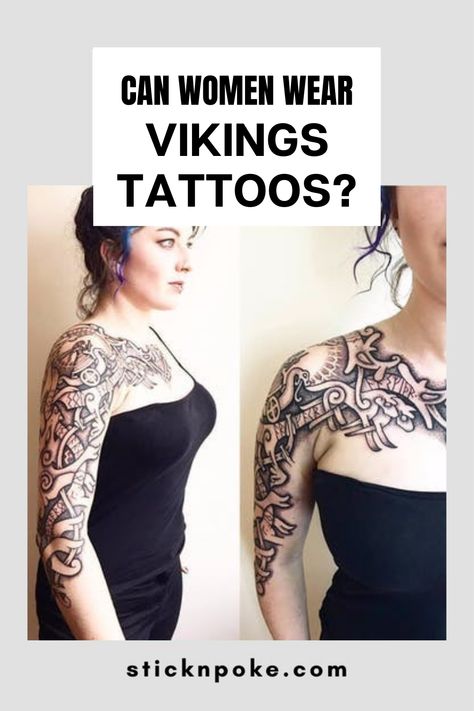 Women’s Viking Tattoos, Feminine Viking Tattoo Beautiful, Viking Tattoo Sleeve For Women, Danish Tattoos For Women, Viking Flower Tattoo, Viking Symbol Tattoo For Women, Shield Maiden Tattoo For Women, Icelandic Tattoo Women, Viking Spine Tattoos For Women