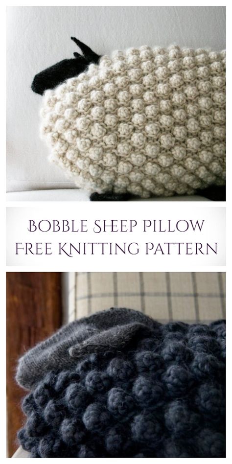 Sheep Knitting Pattern, Sheep Pillow, Knitting Patterns Free Dog, Knitting Crafts, Crochet Chicken, Animal Knitting Patterns, Knit Projects, Yarn Craft, Knitting Patterns Toys