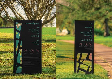 Map Signage, Signage And Wayfinding, Interpretive Signage, Park Signage, Wayfinding Signage Design, Modern Tropical House, Feature Wall Design, Office Signage, Wayfinding Signs