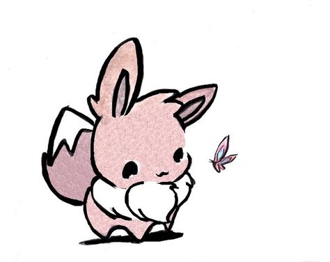 Eevee! Adorable :3 Cute Eevee Tattoo, Eevee Tattoo Ideas, Kawaii Sylveon, Chibi Tattoo, Kawaii Eevee, Eve Pokemon, Eevee Tattoo, Cute Eevee, Shiny Eevee