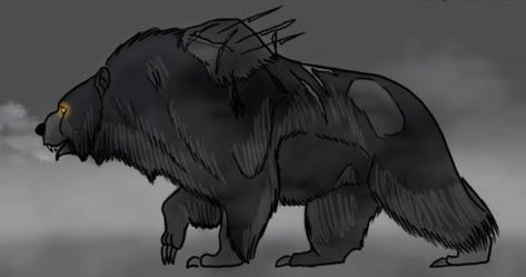 Dire Bear Art, Werebear Art Character Design, Bear Monster Concept Art, Werebear Art, Bear Character Design, Man Vs Nature, Zombie Army, Call Of Cthulhu Rpg, Beast Creature