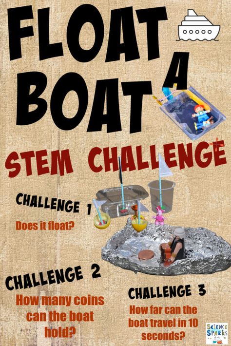 Fishing Stem Activities, Pirate Steam Activities, Pirate Crafts For Kids Summer Camps, Pirate Stem Activities, Pirate Stem, Boat Stem Challenge, Summer Stem Activities, Camping Activites For Kids, Stem Bins