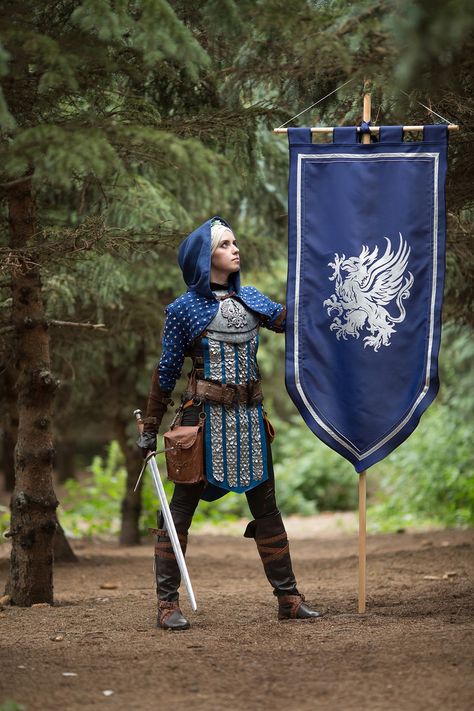 Grey Warden cosplay from Dragon Age Grey Warden, Knight Costume, Dragon Age Inquisition, Cosplay Dress, Fantasy Games, Dragon Age, Anniversary Celebration, 20th Anniversary, Skyrim