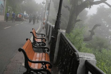 The Mall Road Mussoorie Himalayas Nepal, Sky Ride, British Architecture, Camping Photography, Mussoorie, Log House, Shopping Places, Back Road, Adventure Activities